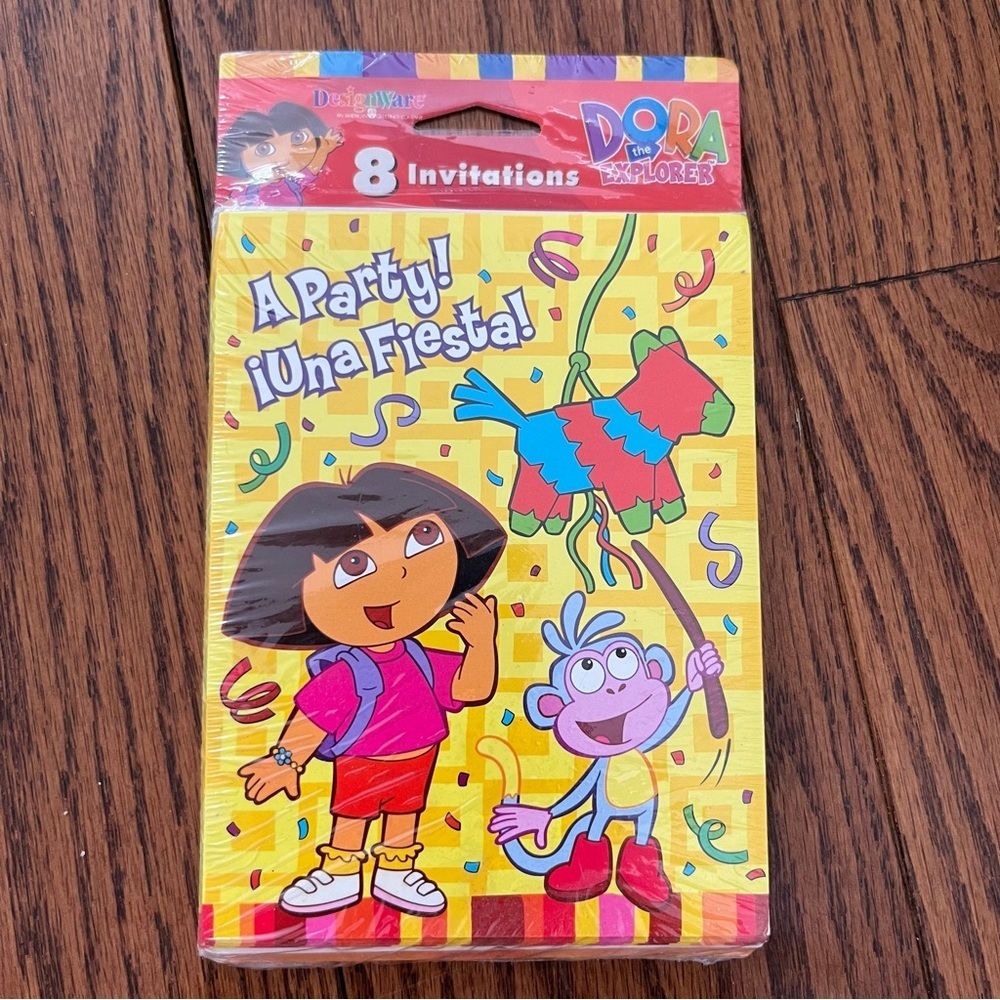 DORA THE EXPLORER PARTY INVITATIONS Kids Birthday Bilingual Girls Spanish NEW​​